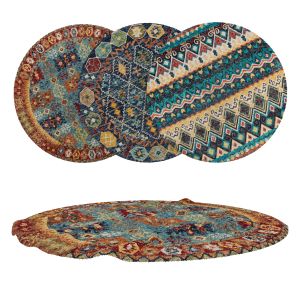 Round Rug Set 69