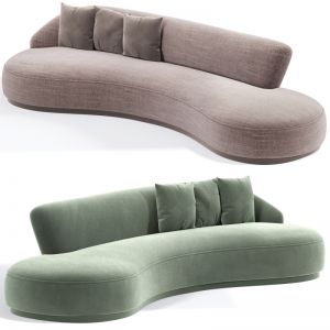 Marseille Mohair Curved Sofa