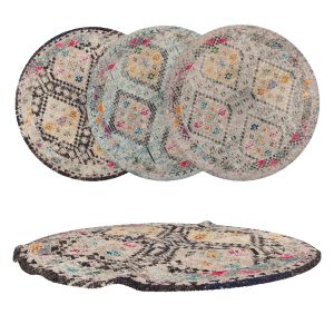 Round Rug Set 133