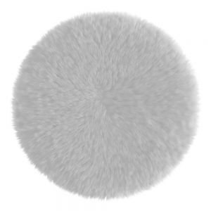 Round White Rug