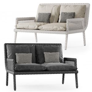 Rattan Two-seater Sofa Dr52