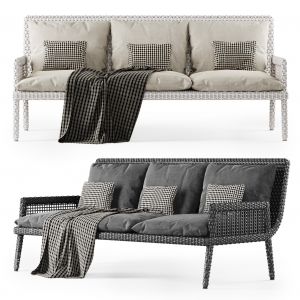 Rattan Three-seater Sofa Dr53