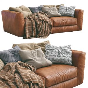 Ferlea Leather Sofa H01