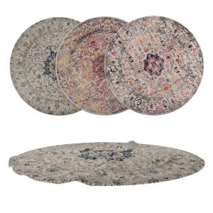 Round Rug Set 160