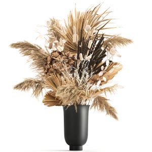 Bouquet Of Dried Flowers In A Vase 176