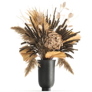 Bouquet Of Dried Flowers In A Vase 168