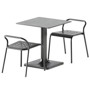 Table Plinto S70 And Noss Outdoor Chair By Varasch