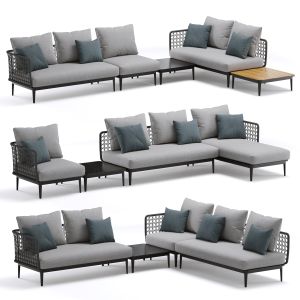 Outdoor Garden Aireys Woven Modular Sofa Wicker