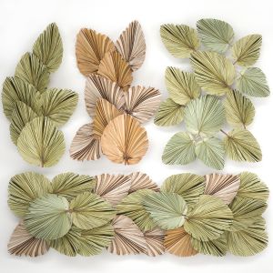 Wall Panel Made Of Dry Palm Leaves 226