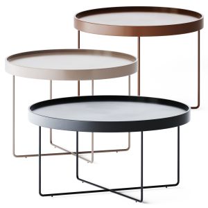 Metal Round Coffee Table Passepartout By Paola Len