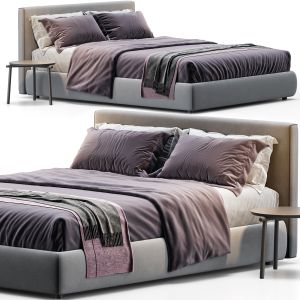 Queen Bed Upholstered Bolzan Letti