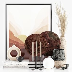 Decorative Set 05 - Rusty Metal And Picture Frame