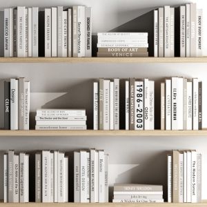 Set Of Books In Beige