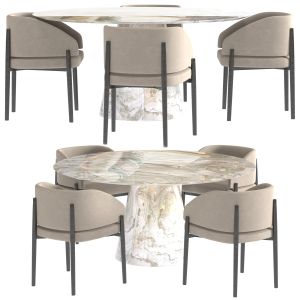 Porro Frank Chair Materic Dining Table