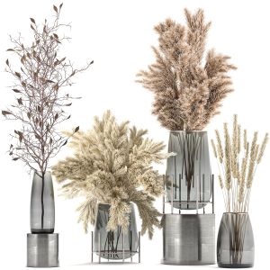 Bouquet Of Dried Flowers In A Vase 103