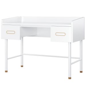 Kids Arlo White And Gold Desk