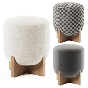 Wisemax Furniture Ottoman With Wooden Legs