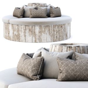 Eric Wooden Round Bench Sd21 By Bpoint Design