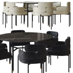 Sylvie Chair And Hubert Table By Meridiani