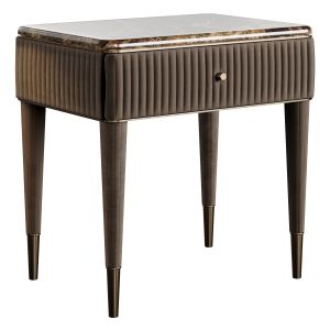 Volpi Augusta Bedside Table With Drawers