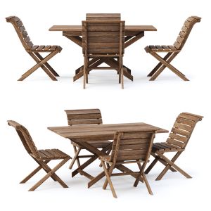 Eric Wooden Outdoor Furniture Set V4 By Bpoint