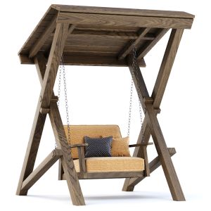 Nia Wooden Garden Single Swing By Bpoint