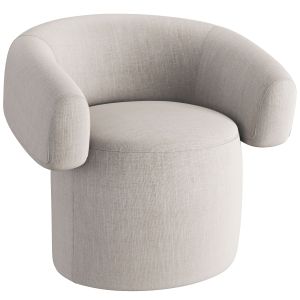 Ruff Swivel Small Armchair