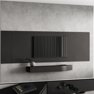 Tv Wall Gray 02