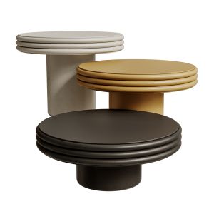 Giobagnara Scala Set Of Three Round Tables