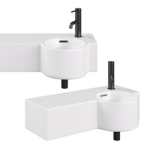 Round Wall Hung Cloakroom Basin