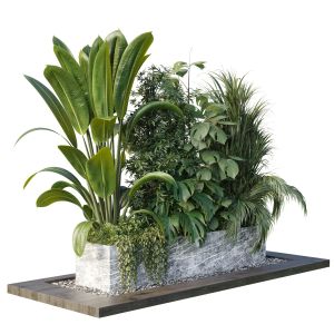 Outdoor Plant Box Trees And Shrubs In Pot Set 145