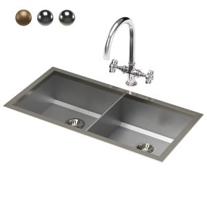 Top Mounted Rectangular Sink With Divider