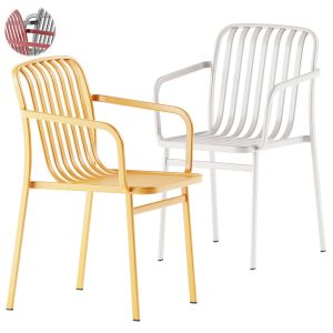 Kano Stackable Steel Chair With Armrests By Babel