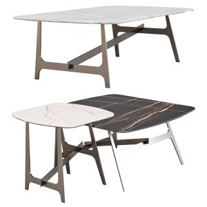 Bonaldo: Slot - Coffee And Side Tables Set 01