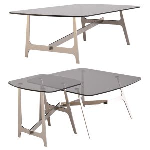 Bonaldo: Slot - Coffee And Side Tables Set 02