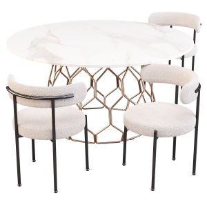 Dining Set: Cb2 (circuit Table And Inesse Chair)