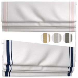 Roman Curtains 181 | Roman Shade With Trim