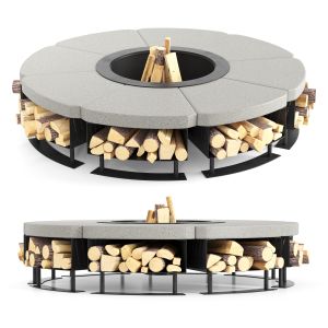 Hetta Black Fire Pit