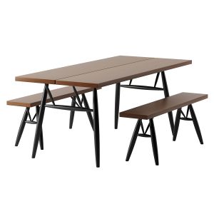 Pirkka Table And Bench By Artek