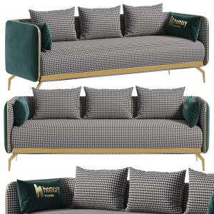 Modern Houndstooth Upholstered Sofa By Homary