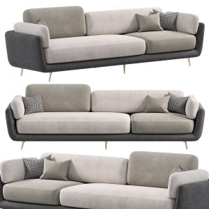 Volore Gray Upholstered Sofa By Homary