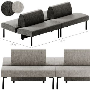 Et Al Ambit 1055 Fabric Bench Seating Sofa