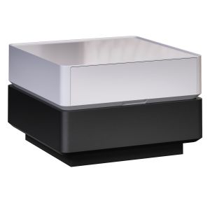 Whiteblack Square Rotating Coffee Table Modern Acc