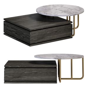 Round And Square Nesting Coffee Table By Homary