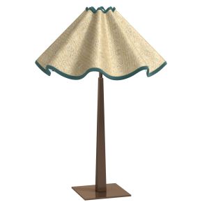 Munro And Kerr Wavy Lampshade  Table Lamp