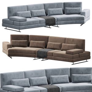 Mony Moon Chaise Sofa By Lazzoni