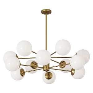 Chandelier With Glass Shades Balls B By Lalume