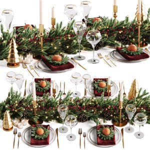 Christmas Table Setting 3