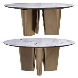 Brass Round  Table  By Bodema