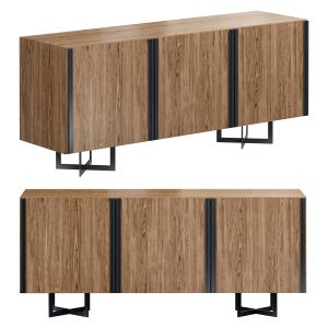 Walnut Wood Sideboard By Bodema